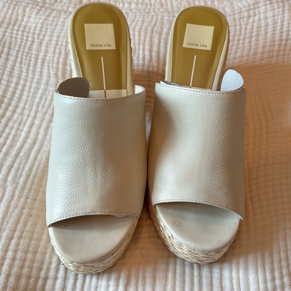 Ivory leather ELORA mule DOLCE VITA - Picture 2 of 10